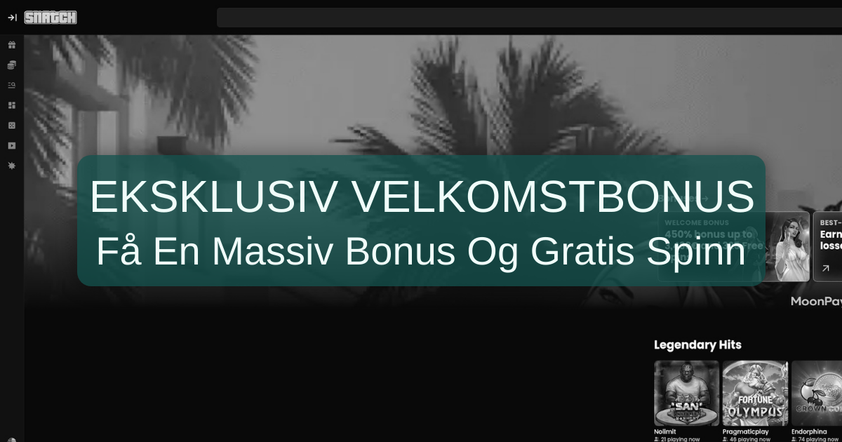 Snatch Casino - Populært Nettcasino for Norske Spillere